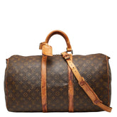 ルイ ヴィトン モノグラム キーポル バンドリエール50 ボストンバッグ ショルダーバッグ 2WAY M41416 ブラウン PVC レザー レディース LOUIS VUITTON 【中古】